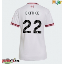 Camiseta Liverpool Hugo Ekitike #22 Visitante Equipación para mujer 2026-27 manga corta